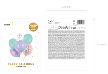 Preview: Latexballons - SET: Meerjungfrau - je ø 30cm